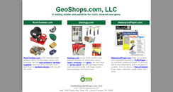 Desktop Screenshot of geoshops.com