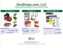 Tablet Screenshot of geoshops.com